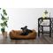 Show in main carousel: MODERN THREADS Luxury Tufted Velvet Cuddler Dog & Cat Bed with Removable Cover, Caramel, 34 x 25 x 9-in slide 1 of 8