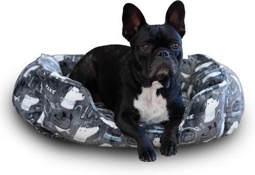 Show full view: Wag and Wiggle Space Dogs Cuddler Dog Bed, Grey slide 2 of 5