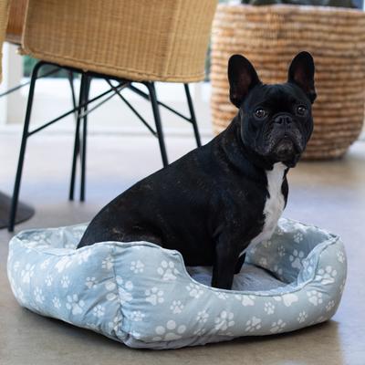 Show full view: Wag and Wiggle Paw Cuddler Dog Bed, Grey slide 4 of 6
