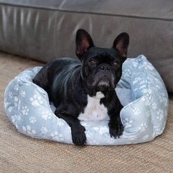Wag and Wiggle Paw Cuddler Dog Bed, Grey