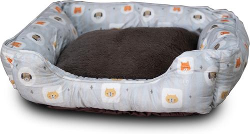 Show full view: Wag and Wiggle Doggie Frames Cuddler Dog Bed, Grey slide 5 of 6