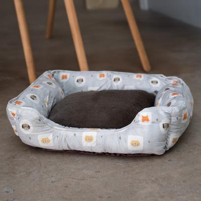 Show full view: Wag and Wiggle Doggie Frames Cuddler Dog Bed, Grey slide 4 of 6