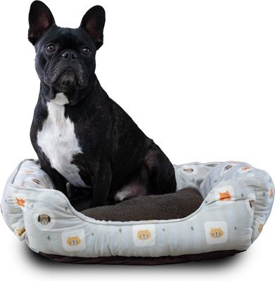 Show full view: Wag and Wiggle Doggie Frames Cuddler Dog Bed, Grey slide 3 of 6