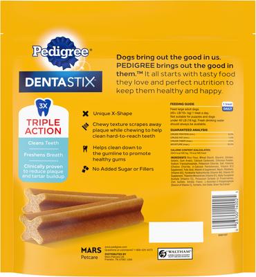 Show full view: Pedigree Dentastix Large Original Chicken Flavor Dental Dog Treats, 32 count slide 3 of 12