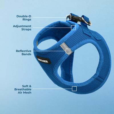 Show full view: Best Pet Supplies Voyager Step-in Air Dog Harness, Royal Blue, Large slide 3 of 10