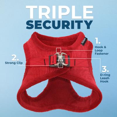 Show full view: Best Pet Supplies Voyager Step-in Padded Dog Harness, Red, X-Large slide 2 of 9