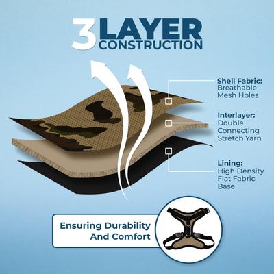 Show full view: Best Pet Supplies Voyager Step-in Air Dog & Cat Harness, Army Base, Medium slide 5 of 10