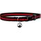 Show in main carousel: Country Brook Petz Thin Red Line Breakaway Cat Collar, Black, 8 to 12 in neck, 1/2-in wide slide 1 of 4