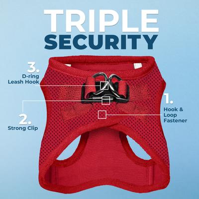 Show full view: Best Pet Supplies Voyager Step-in Air Dog Harness, Red, XX-Small slide 2 of 10