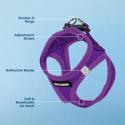 Show full view: Best Pet Supplies Voyager Step-in Air Dog Harness, Purple, XXX-Small slide 4 of 11