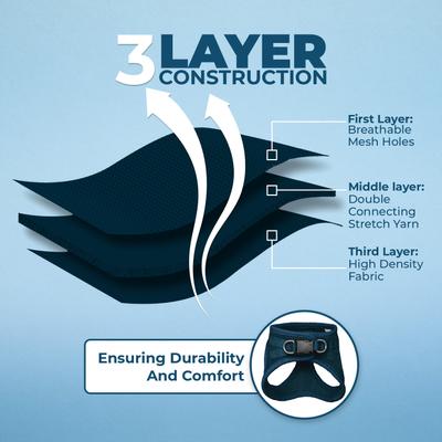 Show full view: Best Pet Supplies Voyager Step-in Air Dog Harness, Blue, X-Small slide 5 of 12