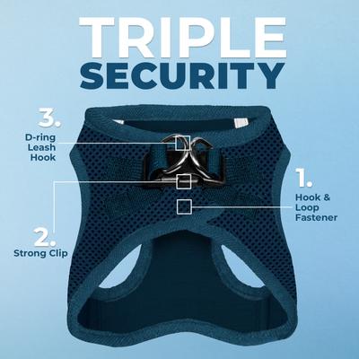 Show full view: Best Pet Supplies Voyager Step-in Air Dog Harness, Blue, X-Small slide 3 of 12