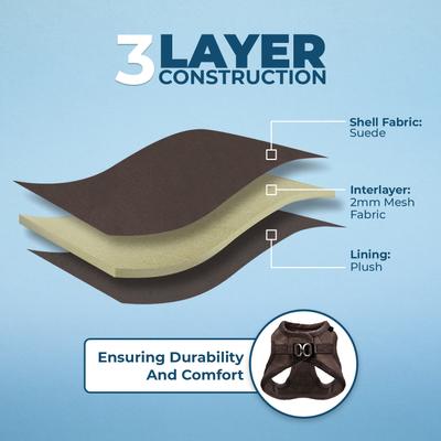 Show full view: Best Pet Supplies Voyager Step-in Padded Dog Harness, Chocolate, X-Large slide 4 of 8