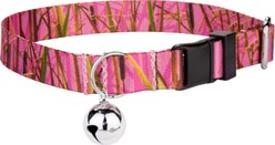 Country Brook Petz Pink Waterfowl Camo Breakaway Cat Collar, Pink, 8 to 12 in neck, 1/2-in wide