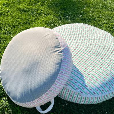 Show full view: Dolly Pet Petal Haven Dog Bed with Removable Cover, Pink/White, Large slide 3 of 5