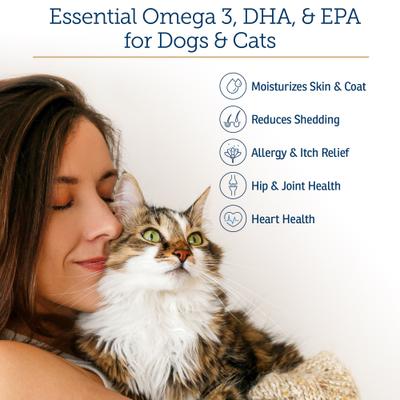 Show full view: Rx Vitamins Ultra EFA Liquid Skin & Coat Supplement for Cats & Dogs, 16-fl oz bottle slide 4 of 8
