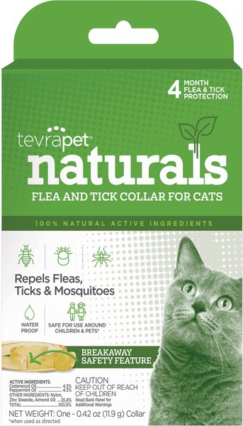 Show full view: TevraPet Naturals Flea & Tick Collar for Cats, 1 Collar (4-mos. supply) slide 1 of 5