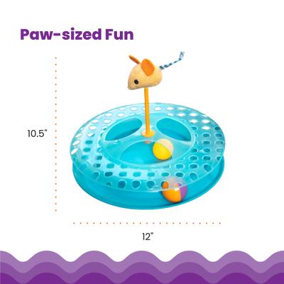 Show full view: Catstages Cheese Chase II Cat Toy with Catnip slide 5 of 12