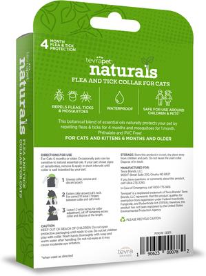 Show full view: TevraPet Naturals Flea & Tick Collar for Cats, 1 Collar (4-mos. supply) slide 2 of 6