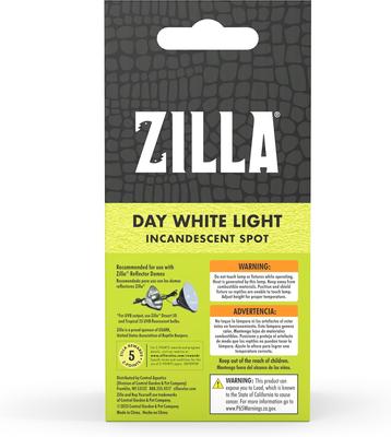Show full view: Zilla Day White Reptile Basking Bulb, 50-watt slide 6 of 10