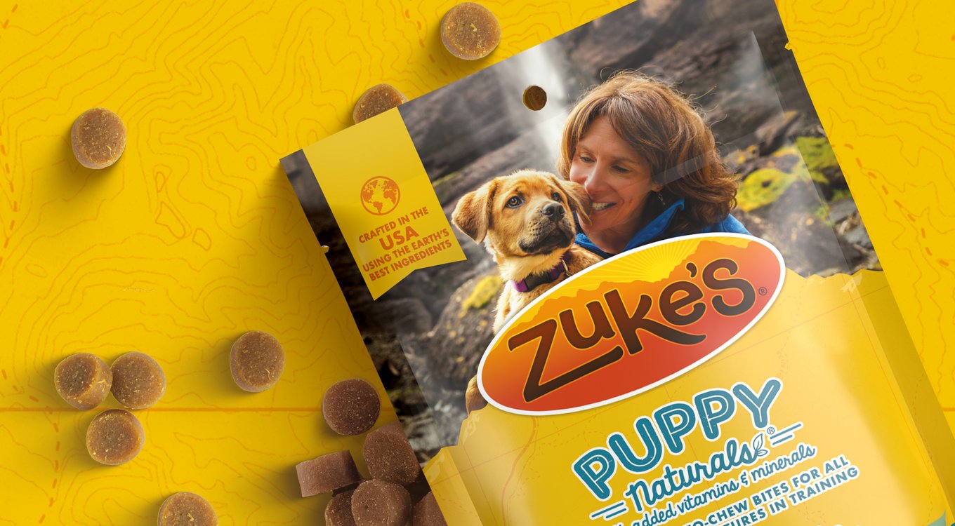 Zuke's Puppy Naturals Salmon Recipe Soft & Chewy Training Dog Treats