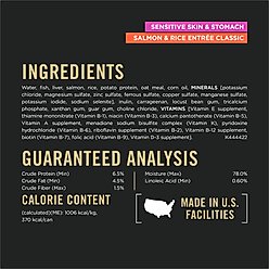 Purina Pro Plan Adult Sensitive Skin & Stomach Salmon & Lamb Wet Dog Food, 13-oz can, case of 12 slide 2 of 9