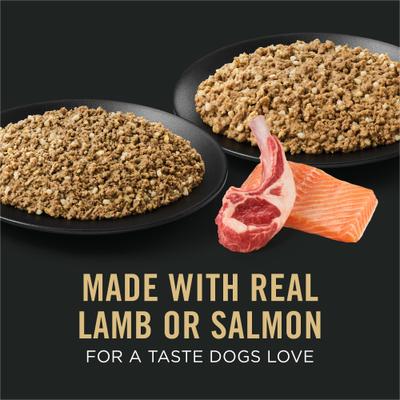 Show full view: Purina Pro Plan Adult Sensitive Skin & Stomach Salmon & Lamb Wet Dog Food, 13-oz can, case of 12 slide 4 of 12