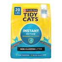 Tidy Cats Instant Action Unscented Non-Clumping Clay Cat Litter, 20-lb bag