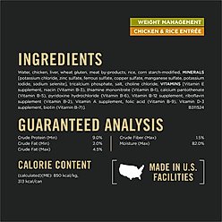 Purina Pro Plan Weight Control Variety Pack Adult High Protein Chicken, Rice & Turkey Canned Dog Food, 13-oz can, case of 12 slide 2 of 9
