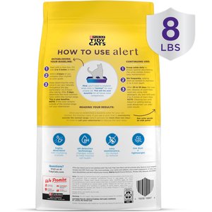 Tidy Cats Tidy Care Alert Health Monitoring Unscented Non-Clumping Cat Litter, 8-lb bag