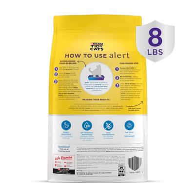 Show full view: Tidy Cats Tidy Care Alert Health Monitoring Unscented Non-Clumping Cat Litter, 8-lb bag slide 3 of 12
