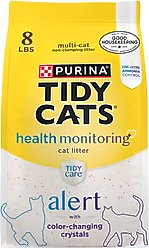 Tidy Cats Tidy Care Alert Health Monitoring Unscented Non-Clumping Cat Litter, 8-lb bag