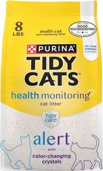 Tidy Cats Tidy Care Alert Health Monitoring Unscented Non-Clumping Cat Litter, 8-lb bag