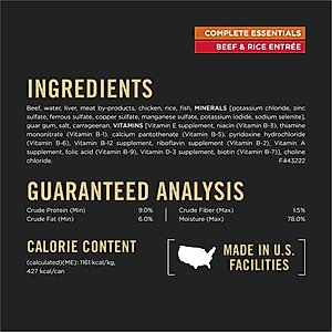 Purina Pro Plan Complete Essentials Entrees Wet Dog Food Variety Pack, 13-oz can, case of 12