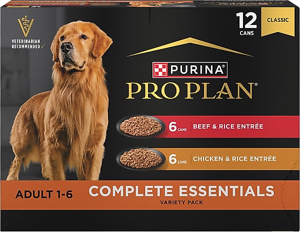 Purina Pro Plan Complete Essentials Entrees Wet Dog Food Variety Pack