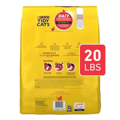 Show full view: Tidy Cats 24/7 Performance Scented Non-Clumping Cat Litter, 20-lb bag slide 3 of 12