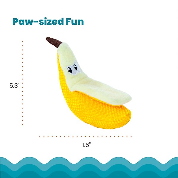 Show full view: Catstages Dental Banana Cat Chew Toy with Catnip slide 5 of 11