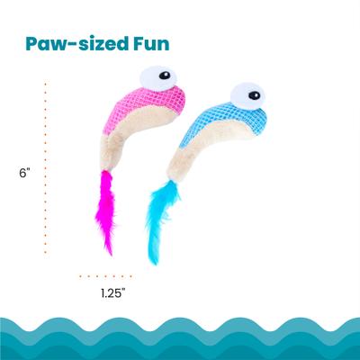 Show full view: Catstages Dental Shrimpies Cat Chew Toy with Catnip, Multicolor slide 5 of 11