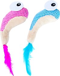 Catstages Dental Shrimpies Cat Chew Toy with Catnip, 2 count