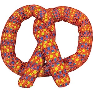 Catstages Plaque Away Pretzel Cat Toy with Catnip, Color Varies