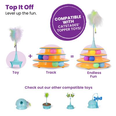 Show full view: Catstages Tower of Tracks Interactive Cat Toy slide 7 of 13