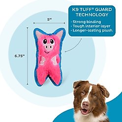 Outward Hound Durablez Minis Pig Tough Squeaky Dog Plush Toy, Pink, X-Small slide 2 of 7