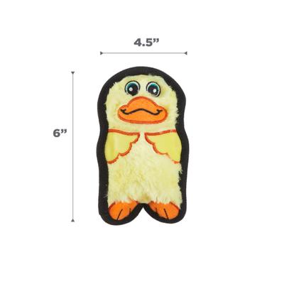 Show full view: Outward Hound Durablez Minis Duck Tough Squeaky Dog Plush Toy, Yellow, X-Small slide 7 of 11