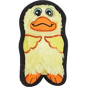 Outward Hound Durablez Minis Duck Tough Squeaky Dog Plush Toy, Yellow, X-Small