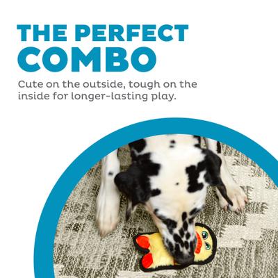 Show full view: Outward Hound Durablez Minis Duck Tough Squeaky Dog Plush Toy, Yellow, X-Small slide 3 of 11