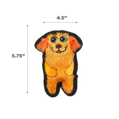 Show full view: Outward Hound Durablez Tough Plush Dog Toy, Orange, X-Small slide 6 of 10