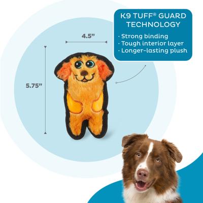 Show full view: Outward Hound Durablez Tough Plush Dog Toy, Orange, X-Small slide 3 of 10