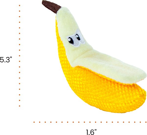 Show full view: Catstages Dental Banana Cat Chew Toy with Catnip slide 9 of 11