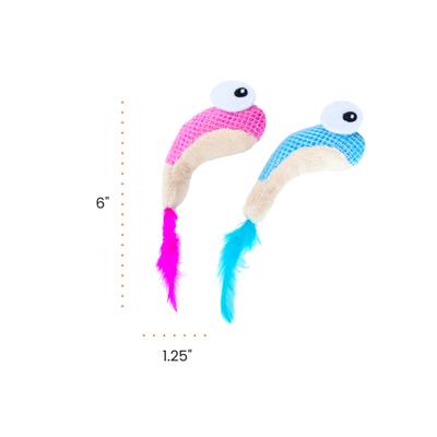 Show full view: Catstages Dental Shrimpies Cat Chew Toy with Catnip, Multicolor slide 9 of 11