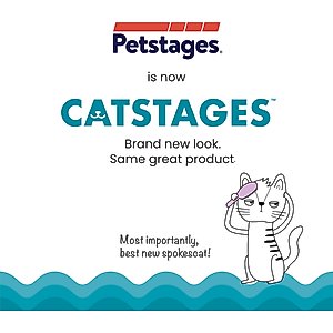 Catstages Dental Shrimpies Cat Chew Toy with Catnip, 2 count